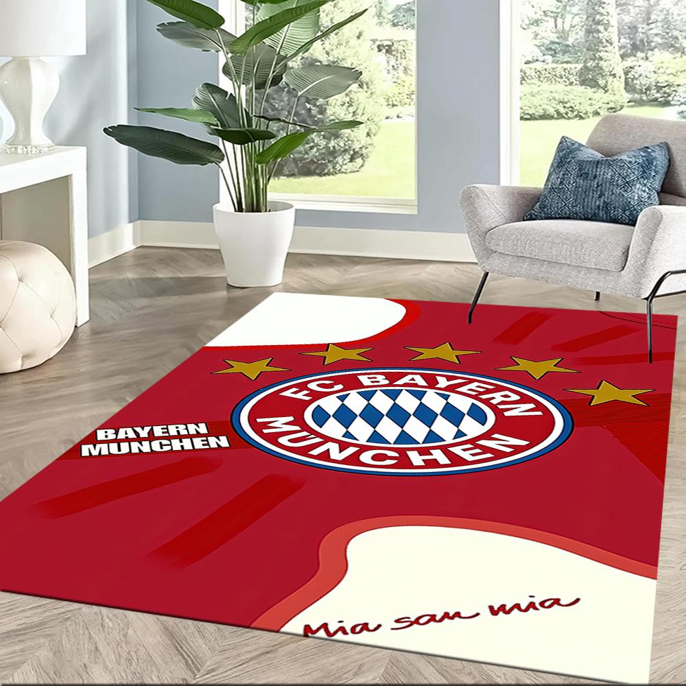 FC Bayern München Quadratische Teppiche sind eine großartige Wahl für Wohnzimmer, Schlafzimmer, Heimdekoration und als Geschenke.
