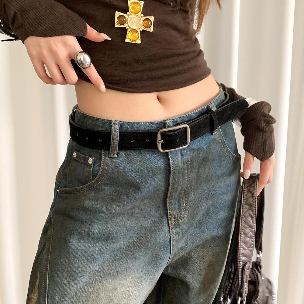 Retro Velvet Waist Belt Women Belt Brown Women Belt Dress Decorative Waistband