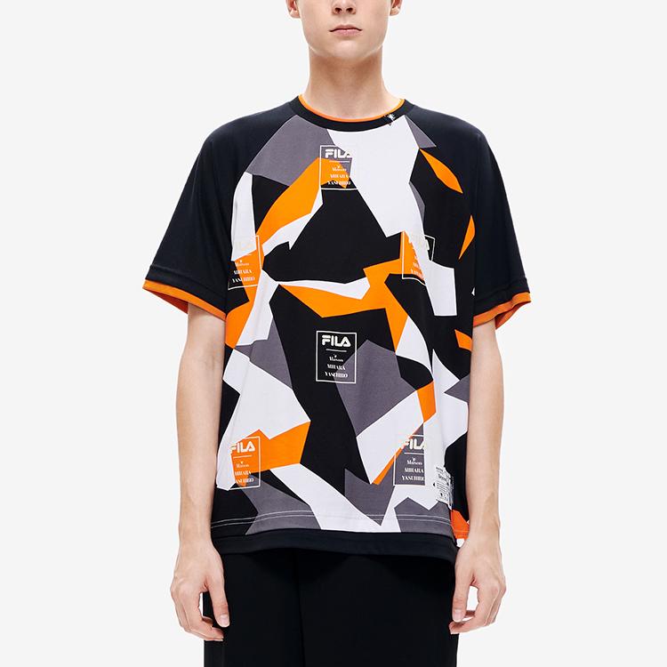 Men's T-Shirt FILA Raglan Sleeve T Shirt Men's Withered Leaf Orange