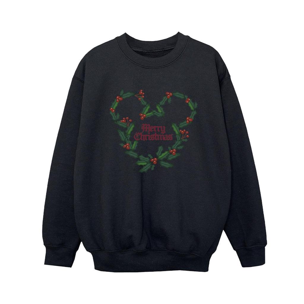 Disney Mickey Mouse Merry Christmas Holly Sweatshirt für Jungen