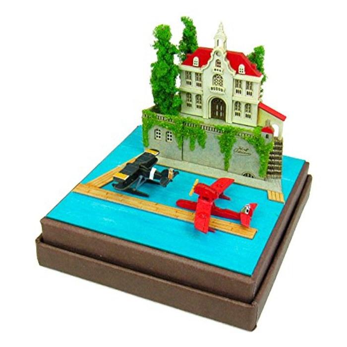 Sankei Studio Ghibli mini Porco Rosso Adriano and Seaplane Non-Scale Papercraft MP07-21