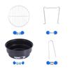 Zhishi Portable Foldable Round Charcoal BBQ Grill