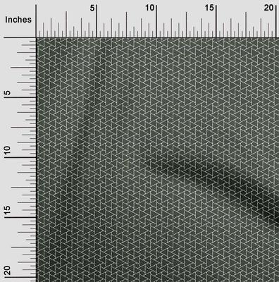 Cotton Flex Fabric Triangle Geometric Sashiko Printed Fabric 1 Yard 40 Inch