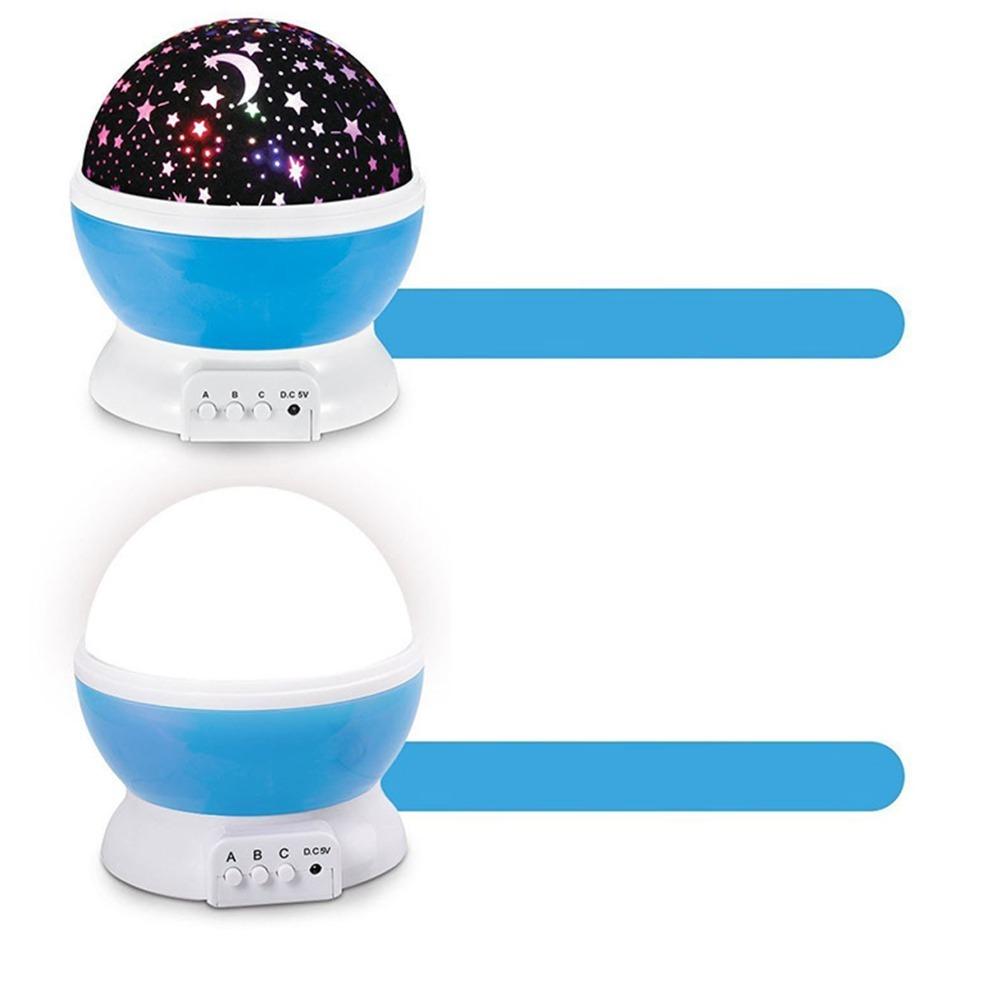 12 Light Color Nightlight Starlight Colorful Star Projector Dreamy Galaxy Light  Relaxation синий