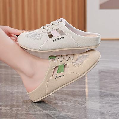 Sommer neue weiche Sohle Halbschuhe ins Retro flacher Boden Innentasche Kopfschuhe K
