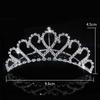 Princess Crown For Girls Party Bridal Crown Tiara Diadem Crystal Floral Wedding Bridal Hair Accessories Head Jewelry Gifts
