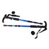2PCS Retractable Cane 4 Sections Curved Handle Aluminum Alloy Mountaineering Cane for Outdoor