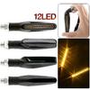 YD 12 LED Amber Flexible Scooter Lighting System Yellow Turn Signal Indicator Lights for Motorcycle Lights