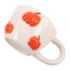 Uniquely Designed Ceramic Pumpkin Coffee Mug Pumpkin Cup With Handle 400ml Ceramic Pumpkin Halloween Mug Decoration