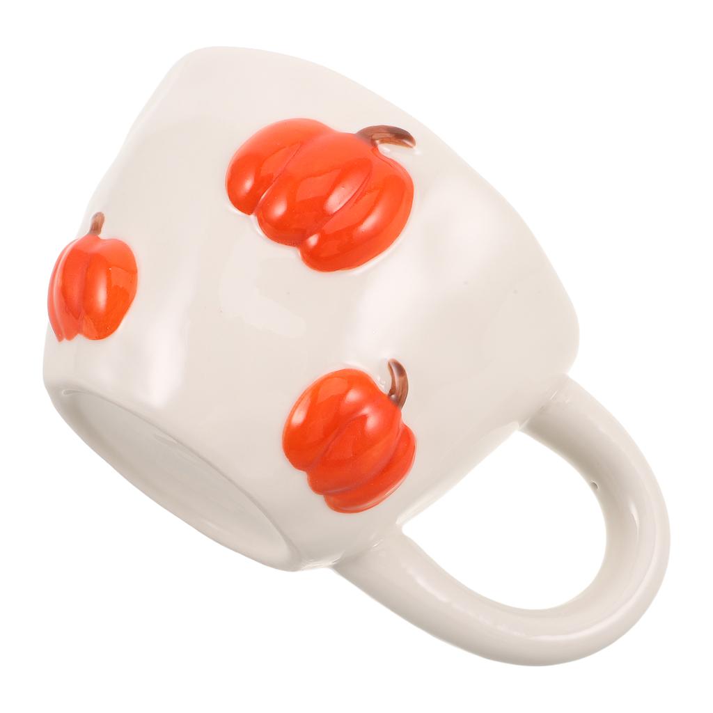 Uniquely Designed Ceramic Pumpkin Coffee Mug Pumpkin Cup With Handle 400ml Ceramic Pumpkin Halloween Mug Decoration