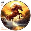 Non-Toxic Aurora Christmas Eve Wooden Jigsaw Puzzle Wood Jigsaw For Adult Kids Round Landscape Exclusive Design Festival Gift Toys