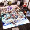 Anime-Inspired Carpet with Colorful Characters and Fantasy Theme Suitable for use as an anti-slip for living room bedroom sofas