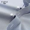 FAPAI Men's Houndstooth Business Anti-Wrinkle Short Sleeve Shirt