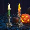 Halloween Candlelight Realistic Ghost Hand Model Crafts Scene Layout Decoration Horror Party LED Flameless Candle Lamp Ornament Home Decoration