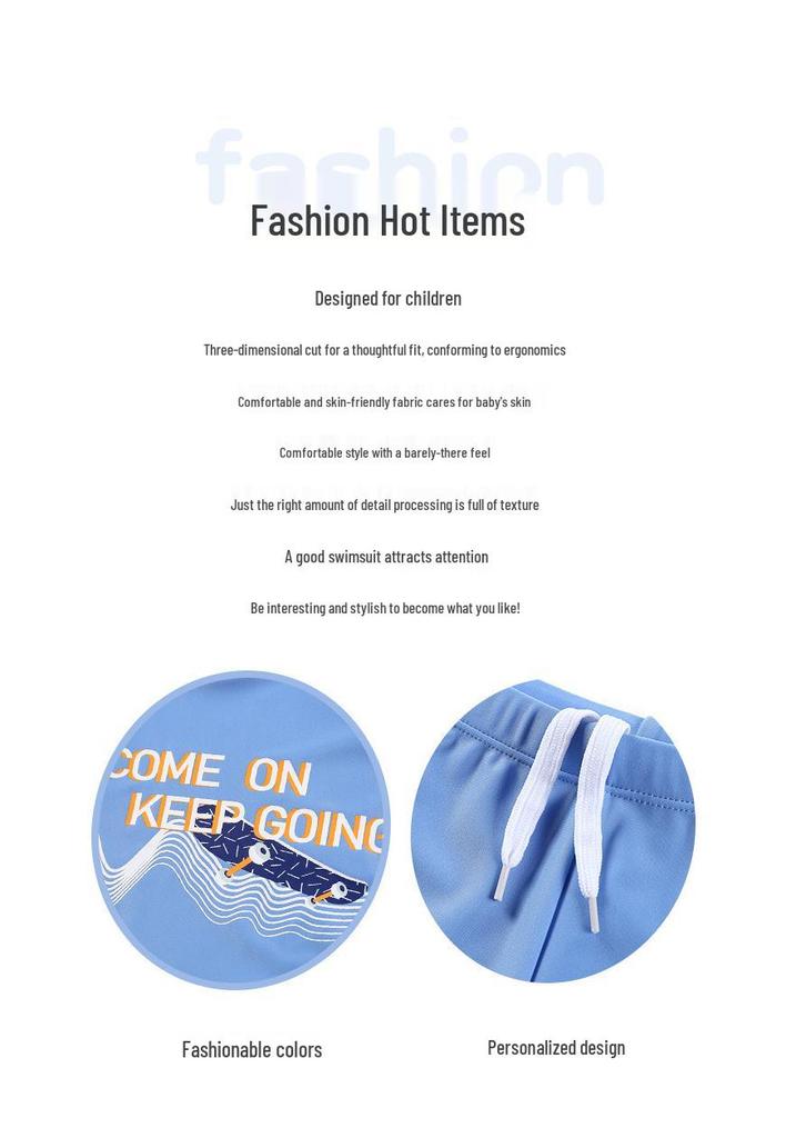 Boys' High-Elastic Comfortable Swimwear - Teens & Kids