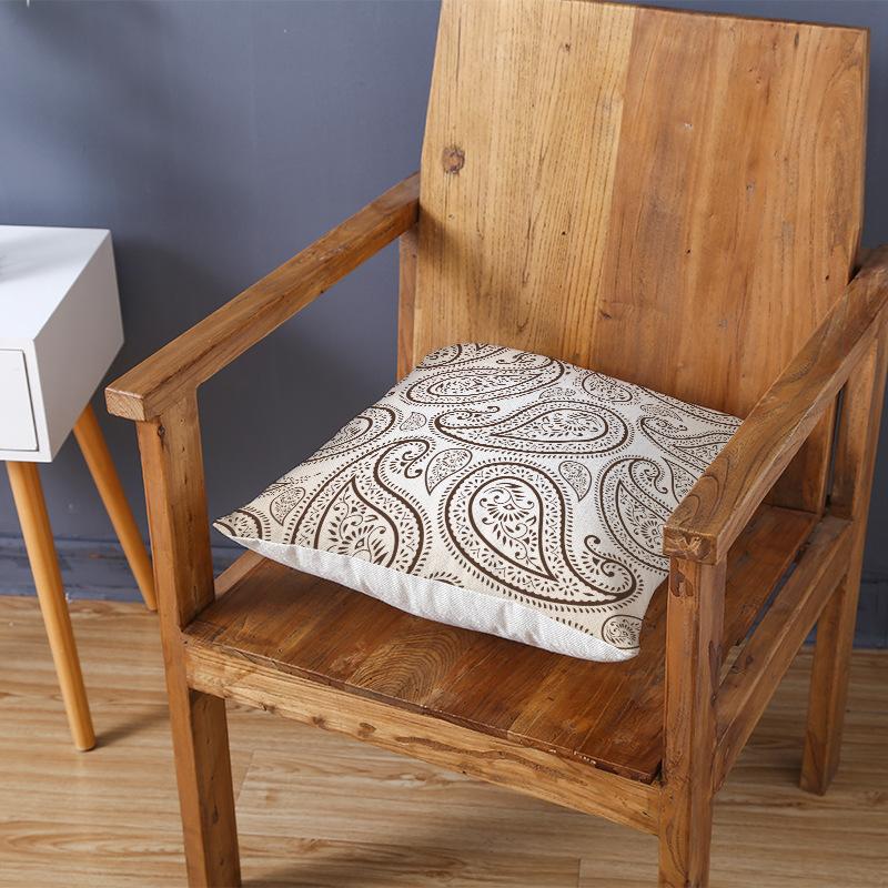 Kombination im Ethno-Stil Polyester Bedruckter Kissenbezug Boho-Stil Kaschmirblume Kissen Lendenkissenbezug