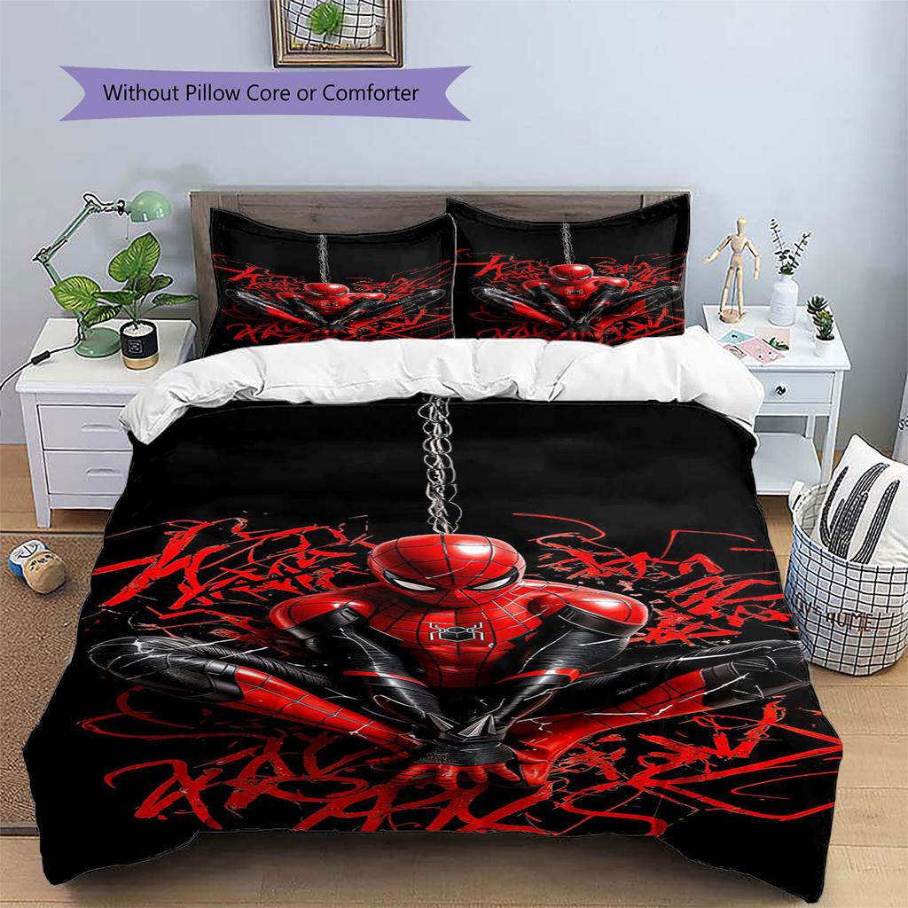 Dark and Edgy Spider-Man Bedding Set – The Perfect Choice To Decorate Your Bedroom and Enhance Your Home Life.