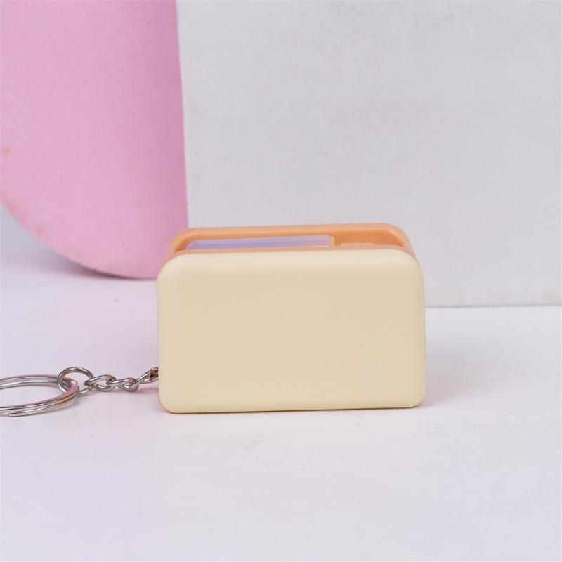 Interactive LED Keyring For Evening Key Finding And Finger Exercise Shatterproof Plastic Construction Keychain