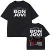 T-shirt Bon Jovi Grunge Band Forever TOUR 2026 Estiva Casual 100% Cotone Confortevole Alta Qualità Grafica 100% Cotone Top