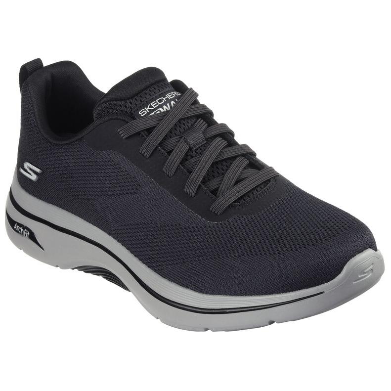 Skechers Go Walk Arch Fit 2.0 Comode Versatili Scarpe Casual Basse Sneaker da Uomo Nero 216524-BKGY