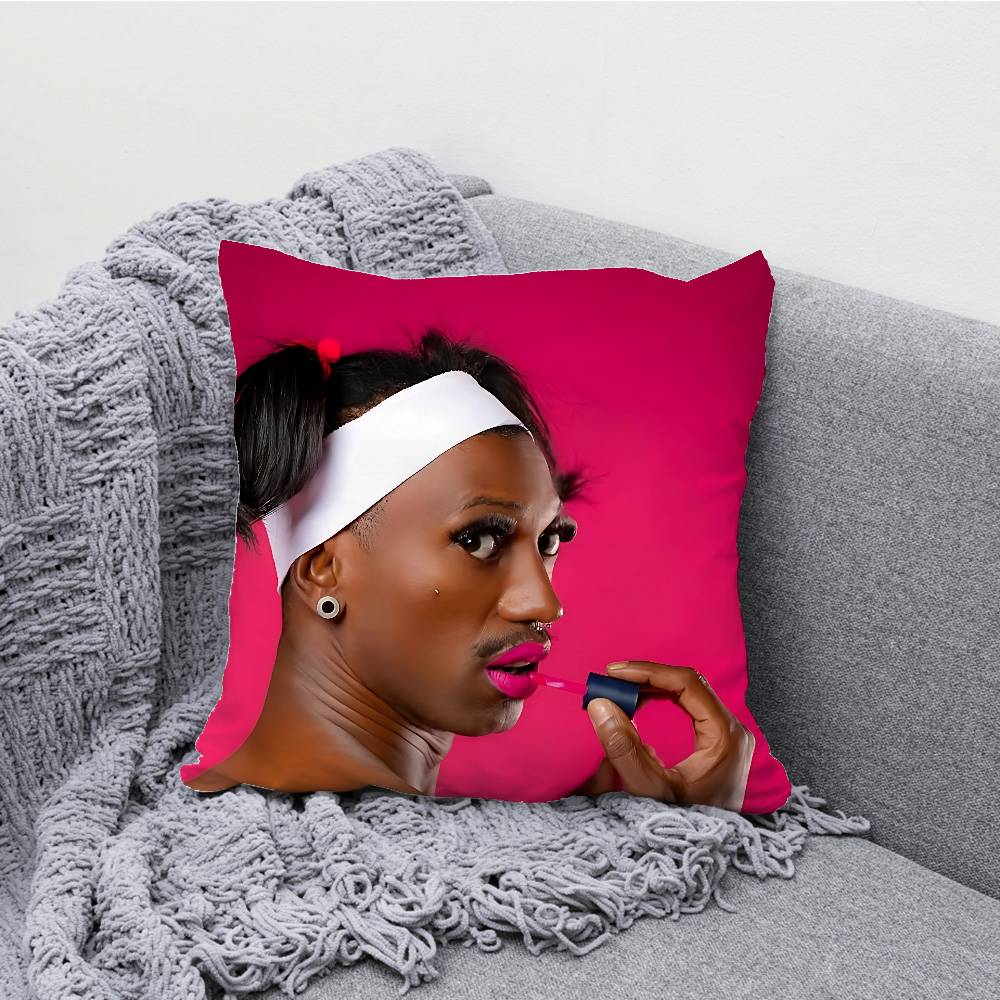 Ful Man-memes Kuddfodral Tryck Polyesterfiber 40X40 cm Hem Soffa Slängkudde Överdrag Dekoration