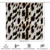 Animal Print Shower Curtain Black White Faux Fur Pattern For Bathroom Decor 72 X 72 Inches Modern Design Home Accessories