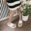 Fashion 2024 Summer Clip Toe Women Slippers Fashion Elegant Soft Sole Slides Shoes Ladies Casual Beach Platform Flats Sandalias
