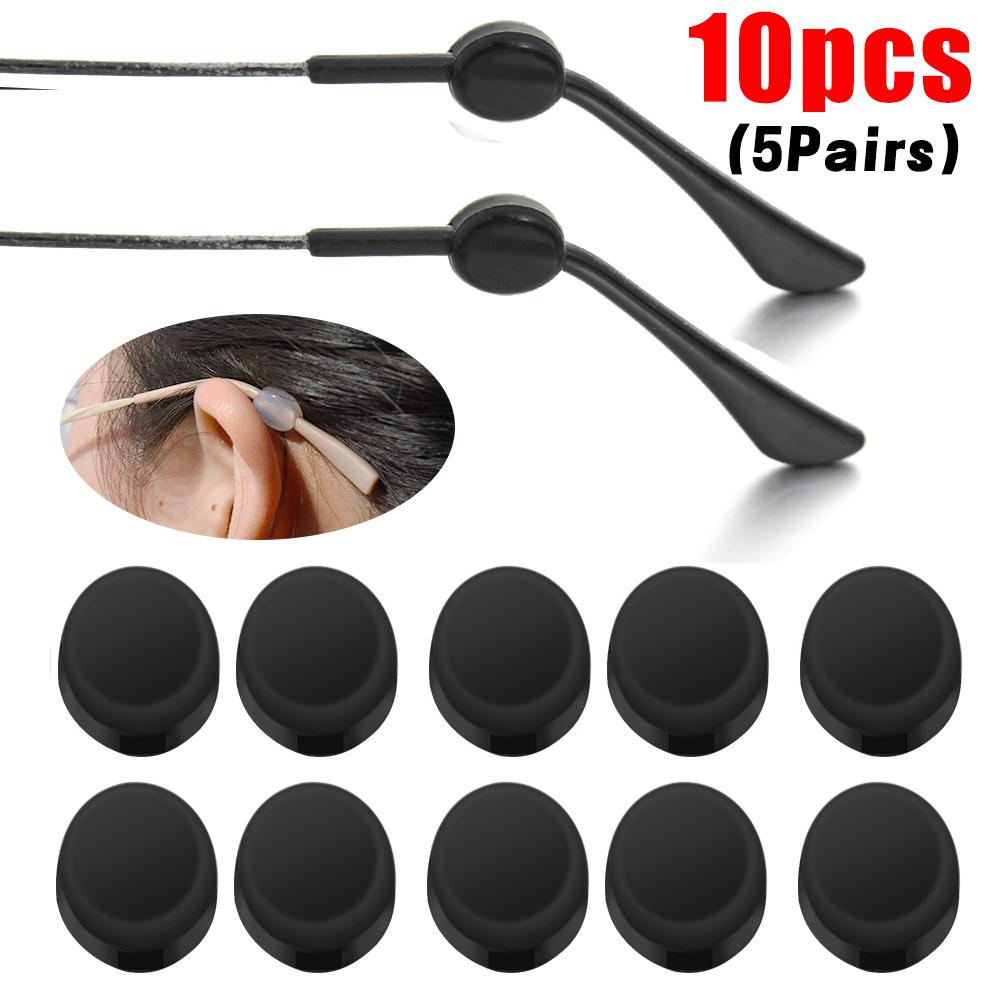 1/30pcs Invisible Round Silicone Ear Hook Eyeglasses Soft Mini Glasses Anti Slip Grip Temple Tip Spectacle Eyewear Accessories