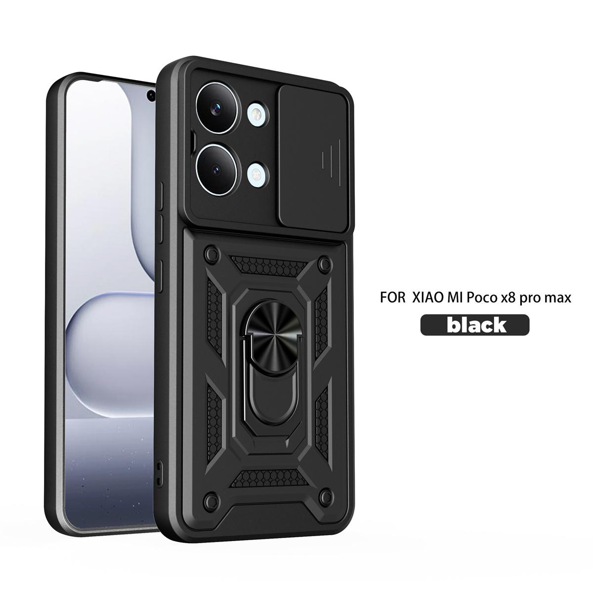 

Чохол для Poco X8 Pro Чохол для Poco X7 Pro Poco X8 Pro Max F8 Ultra Тримач з магнітним кільцем Броньований чохол для телефону Захисна кришка з повзунком для камери Poco F8 ultra