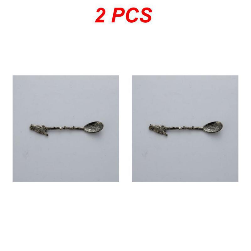 

2/4/6 шт. ложка для смешивания кофе и чая, винтажная креативная лесная птица, цинковый сплав, кухонные гаджеты, кофейная ложка, ретро, маленький декор