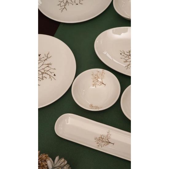 Tree of Life 16 Piece Porcelain Breakfast Set for 6 People