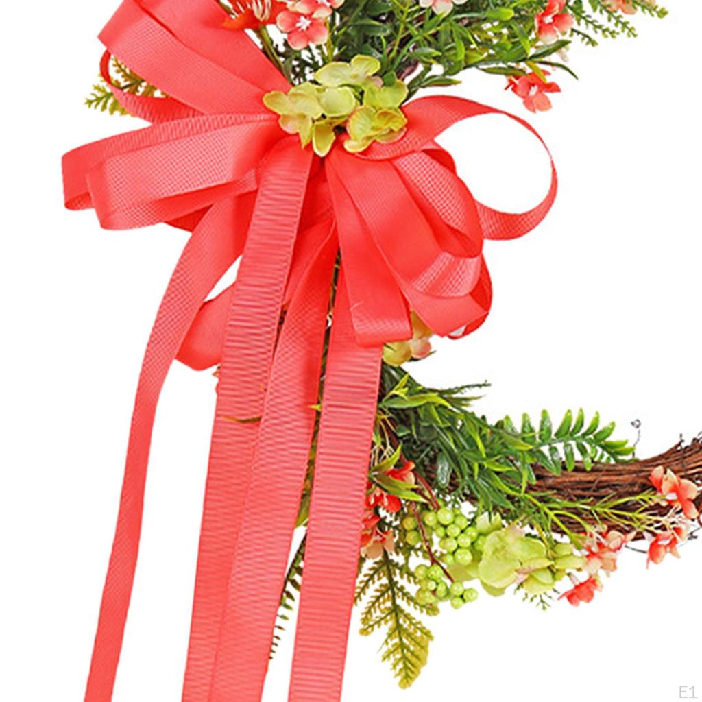 Spring Artificial Wreath Simulation Wreaths Hanging Decorative Garland Harvest for