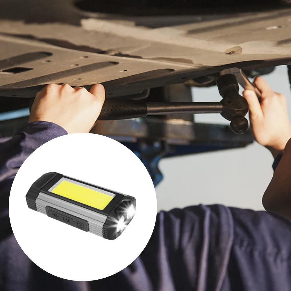 COB Work Light with Magnet LED Flashlight Camping Lamp IPX6 Waterpoof Torch USB Rechargeable Lantern As Power Bank