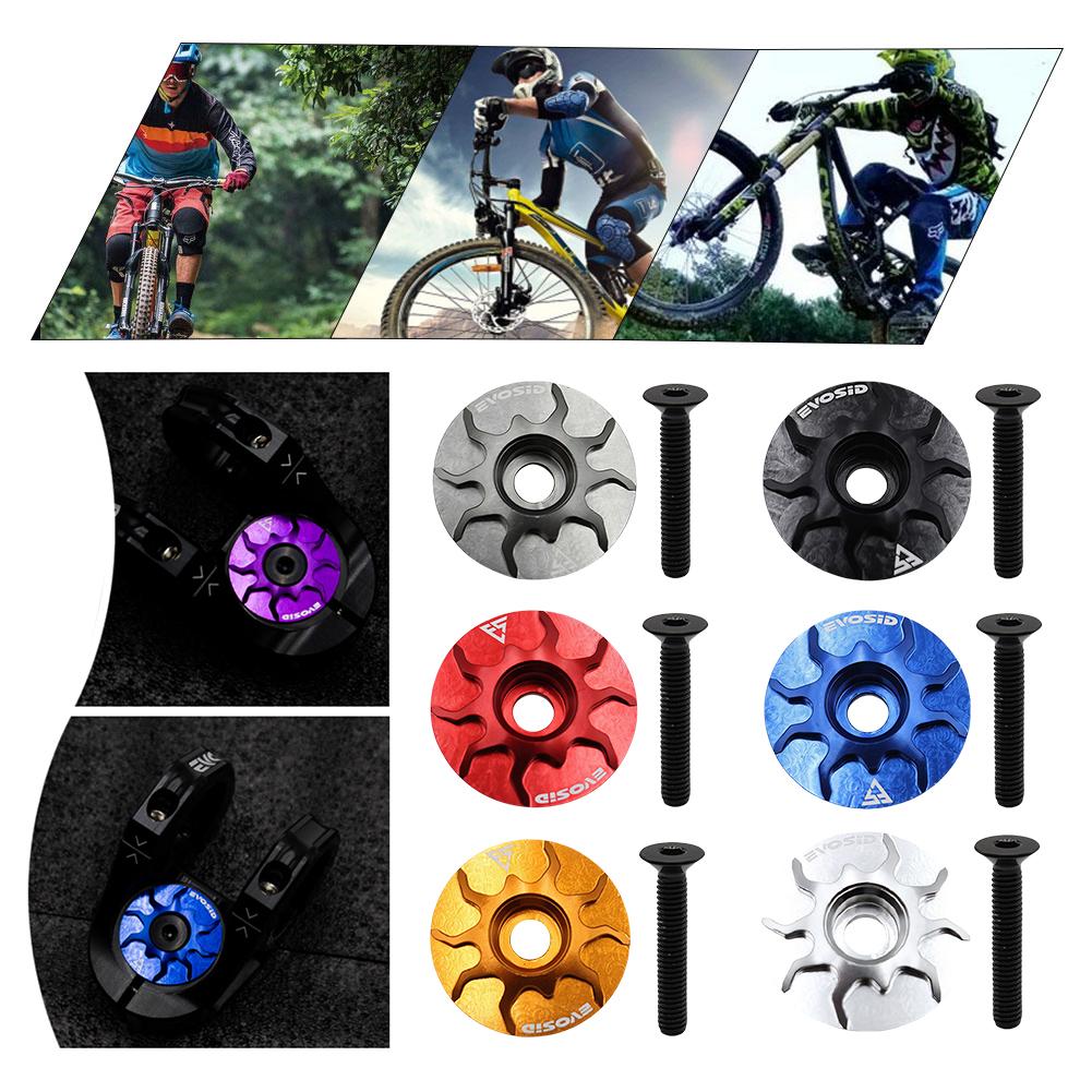 Bicycle Headset Cap MTB Road Bike Stem Headset Top Cap Cover Bicycle Stem Top Cap for Fork Head Tube Cycling Accessories