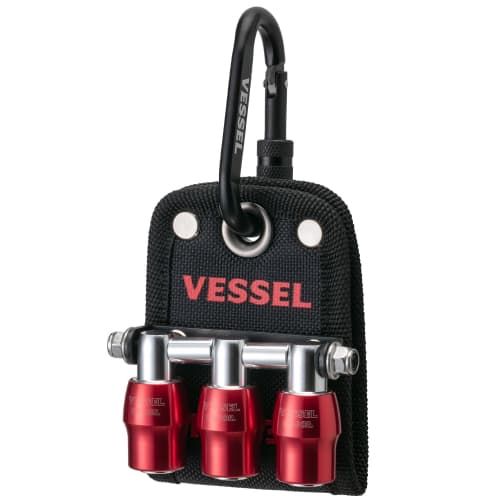 VESSEL Quick Catcher Triple Holder Red QB-10B3R