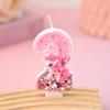 Pink Creative Number and Cartoon Birthday Cake Candles - Handmade Party Decorations