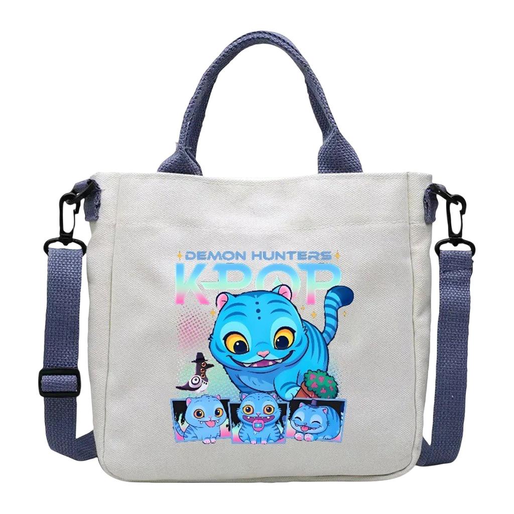 Girls Group Poster Printed Canvas Bag  Style Fan Support Zipper Handbag Women's Bag