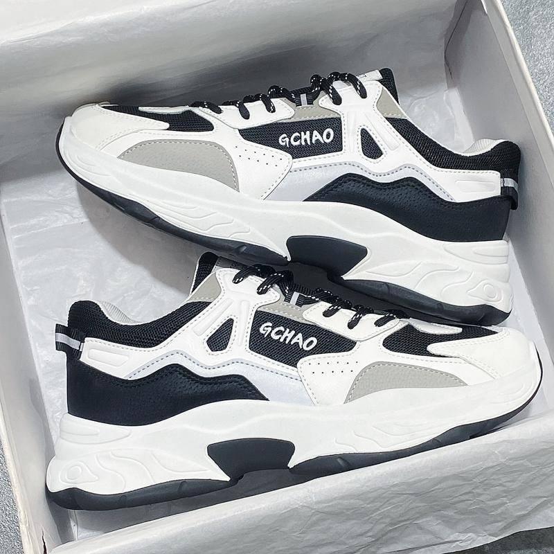 Breathable Mesh Sports Men's Trendy Versatile Thick Soled Casual Shoes Running Shoes