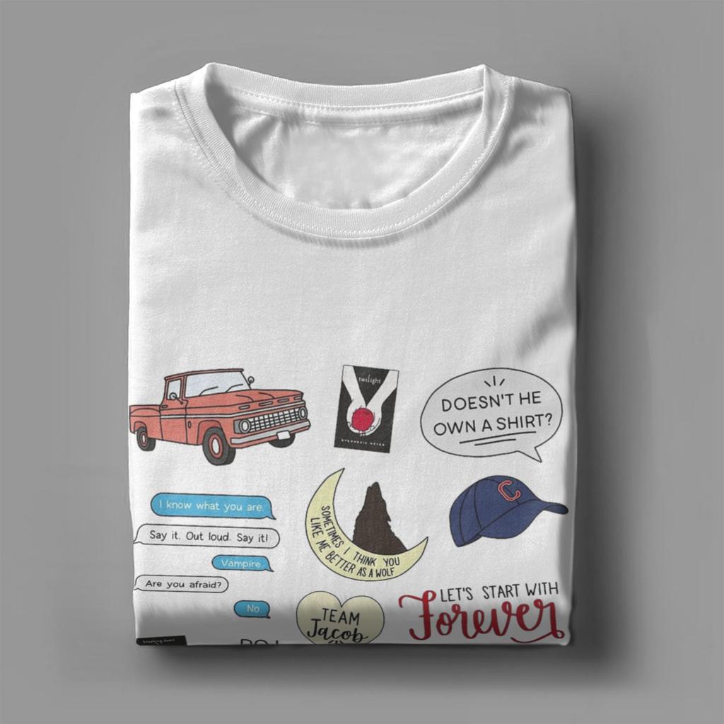 Funny Twilight Movie and Book Art T-Shirt Men O Neck T Shirt Short Sleeve Tees Gift Tops