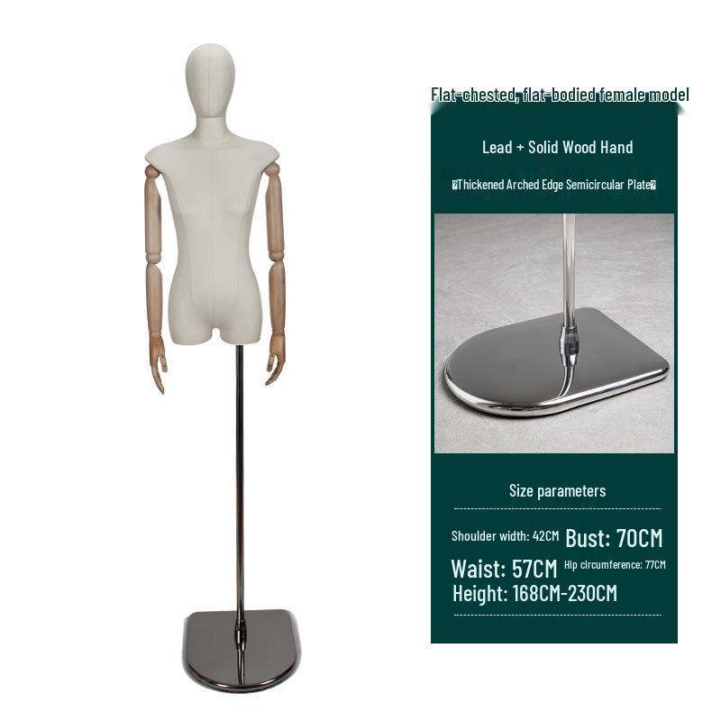 Korean-Style Women's Fabric-Wrapped Mannequin for Clothing Display