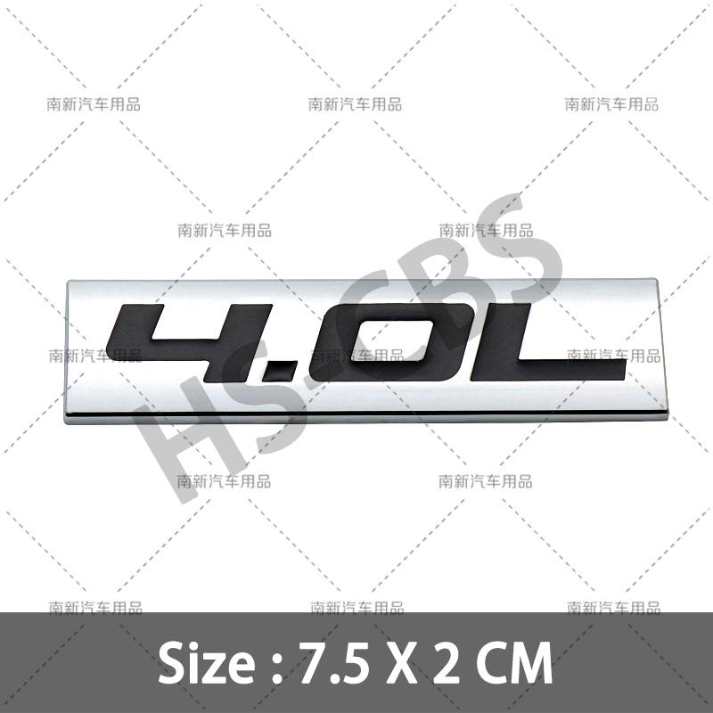 fsbn3 3D Metal 4.0L 4.6L 4.7L 5.0L 5.3L 5.7L Car Rear Trunk Emblem Badge For Jepp Dodge  Volvo Ford Cadillac Chevrolet  Honda Toyota