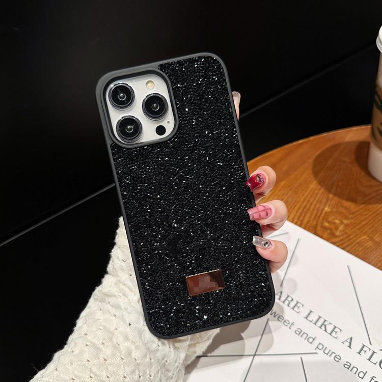 Flash diamond advanced sense rhinestone iPhone16 electroplating 15 light luxury style European and American applicable Apple 17ProMax mobile phone cas
