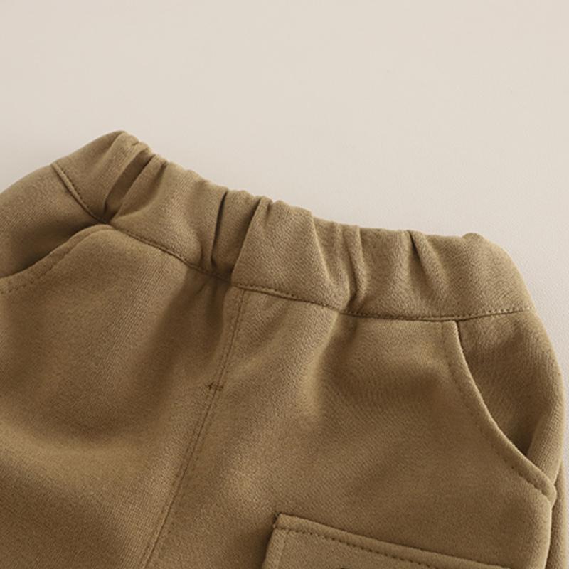 Boys' Long Sleeved 2-piece Set - Handsome Set for Boys - Fashion Polo Collar Top - Children's Casual Sportswear -6 Months -6 Years Old