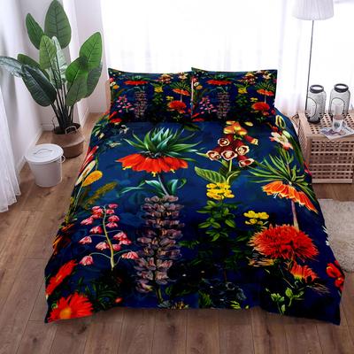 Couette Botanique Vintage Fleurie Taille King Queen Double Full Twin Simple Ensemble