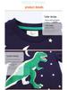 Nuovo Stile Autunnale Felpa Luminosa con Dinosauro per Ragazzo: Vestibilità comoda, Girocollo, Pullover a manica lunga