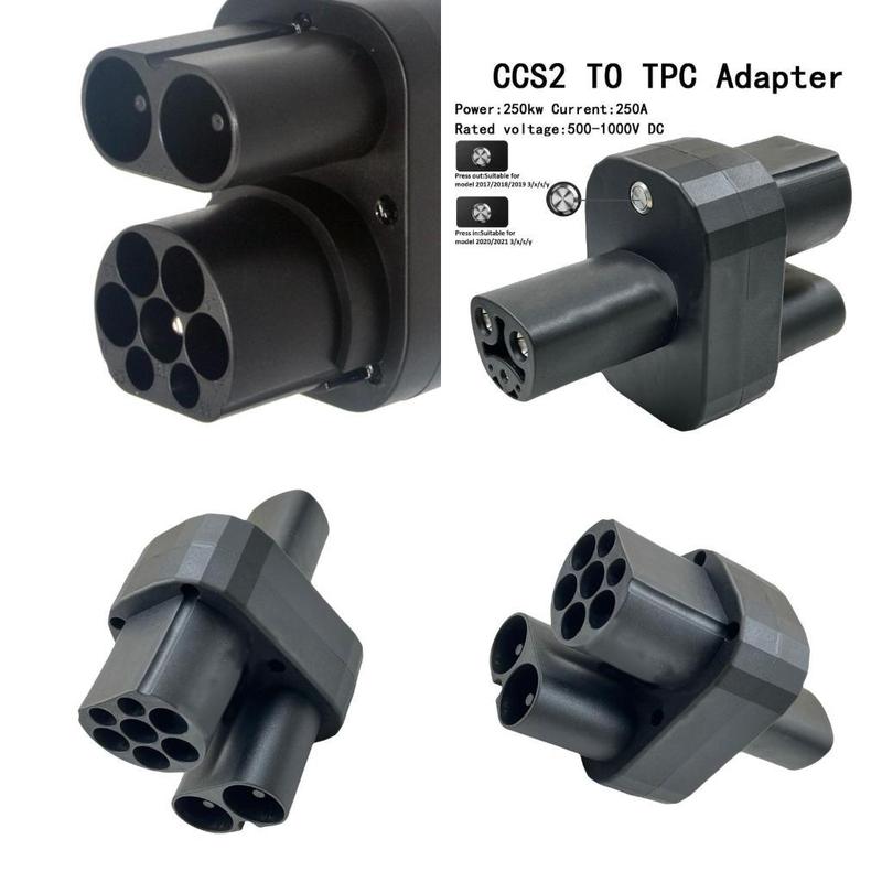 02DE CCS2 Adapter High Efficiency CCS2 Adapter Plastic Charging Adapter for Auto
