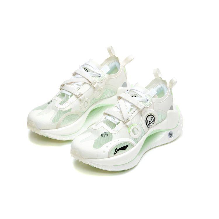 Li Ning Absolute Shadow CRC Non-Slip Wear-Resistant Low-Top Running Shoes Men Running Shoes Cloud-White ARHR087-2