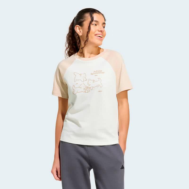 Adidas Women s Cartoon Panda Print T-shirt M