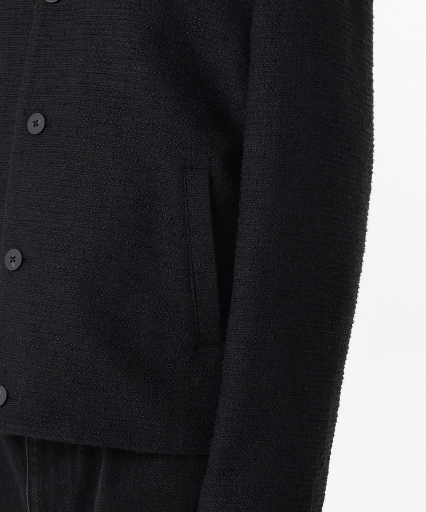 Musinsa Standard V-Neck Tweed Jacket [Black]