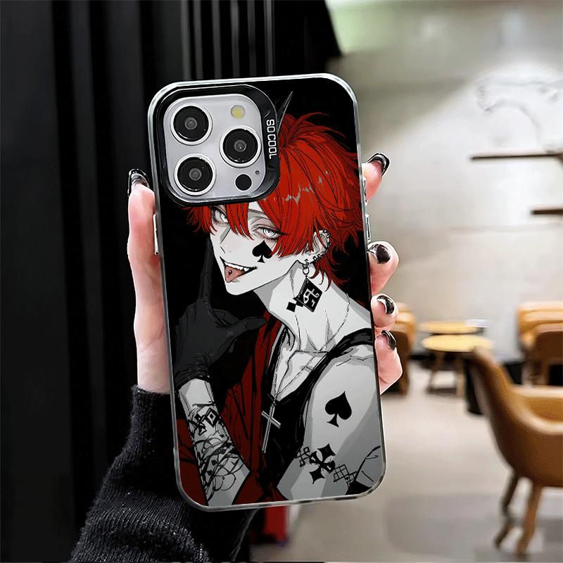 Funda de Teléfono Suave Estilo Anime Chico Malo Diablo para iPhone 15 16 17 Pro Max 17Air 16E 14 Plus 13 12 Mini Cubierta Trasera a Prueba de Golpes